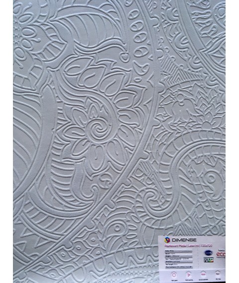 Embossed design panels 3D Paisley pattern structure 250 cm x 155 cm