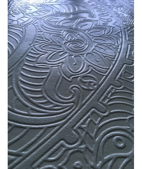 Рельефные узоры обои в спальню под покраску Пейсли 3D Paisley pattern structure 155 см х 250 см