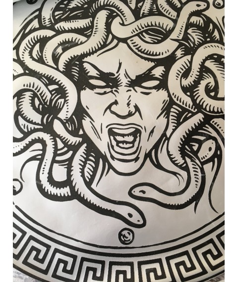 Poster Gorgon Medusa Gorgoneion Design gepr?gt Dimense Druckhaus 100 cm x 100 cm