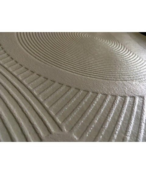 3D бeз вінілові шпалери в спальню під фарбування Мандала Круги 3D Mandala Circle 250 см х 155 см