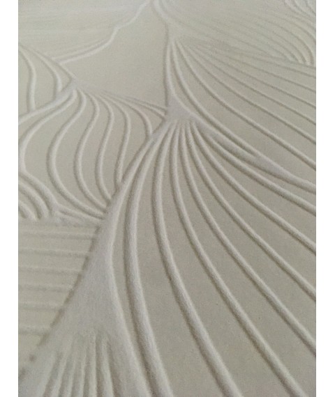 Eco 5D paintable effect wallpaper weave Weave White structure 250 cm x 155 cm