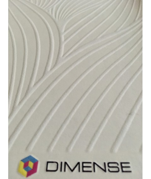 Embossed design panels 3D Weave White structure 150 cm x 150 cm