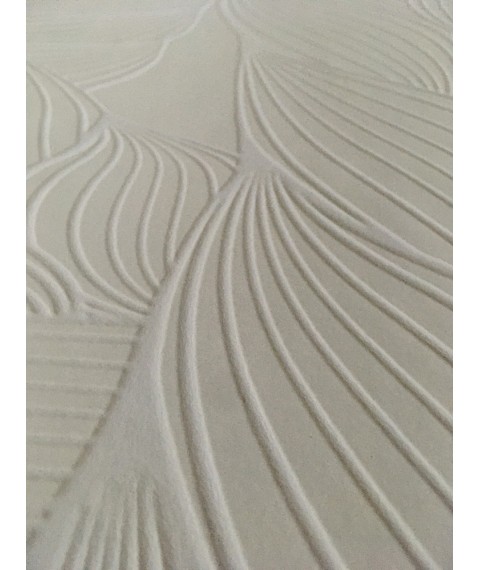 Embossed design panels 3D Weave White structure 250 cm x 155 cm