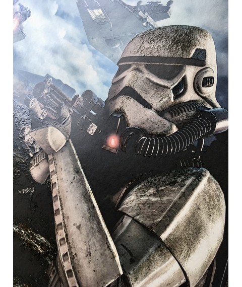Постер Звездные войны Имперский Штурмовик Star Wars Stormtroopers на стену Dimense print 150 см х 110 см