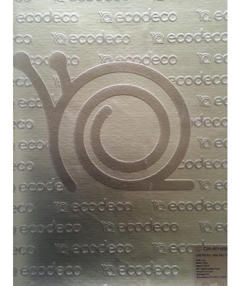 Designer photo wallpaper corporate style embossed Logo 250 cm x 155 cm