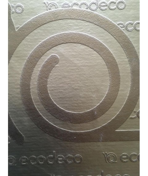 Wallpaper corporate identity Logo design embossed Dimense print 465 cm x 280 cm