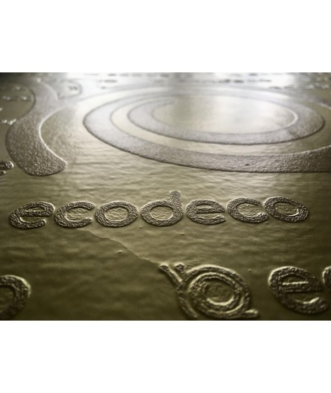 Designer Embossed Wallpaper with Logo Structure in Corporate Style 465 cm x 410 cm