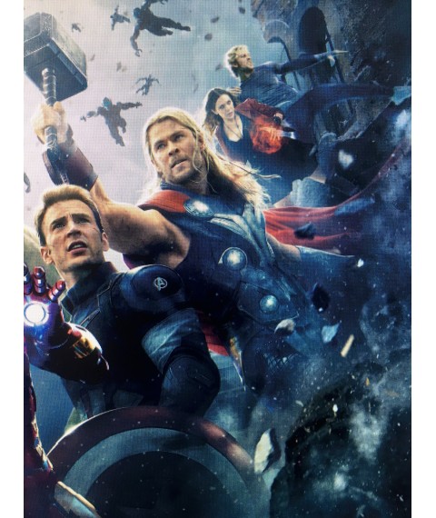 Avengers Marvel 2020 poster on canvas by numbers # 5 Avengers Marvel Dimense print 50 cm x 35 cm