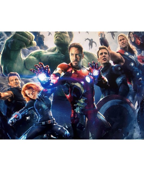 Marvel Avengers 2020 poster on canvas by numbers # 5 Avengers Marvel Dimense print 100 cm x 75 cm