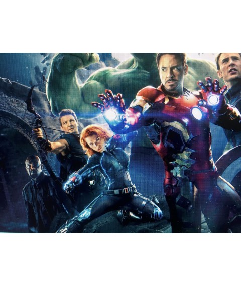 Marvel Avengers 2020 Leinwandposter nach Zahlen #5 Avengers Marvel Dimense Print 100 cm x 75 cm