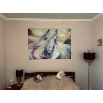 Gem?lde Pferd auf Leinwand Tafelfoto auf Leinwand Pferd Pferd Dimensionsdruck 150 cm x 100 cm