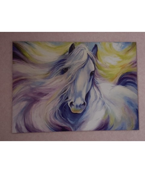 Painting Horse on canvas panel photo on canvas Horse Horse 150 cm x 100 cm