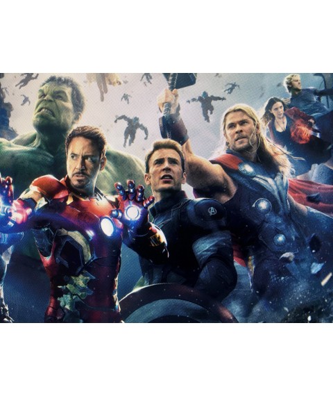 Плакат Avengers Marvel Марвел Мстители 2020 на холсте по номерам №5 Dimense print 150 см х 110 см