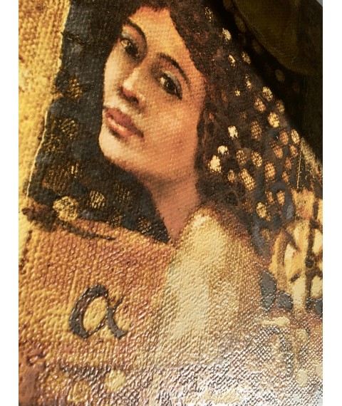 Известные картины на холсте печать по номерам №6 фото панно дизайнерское Девушка Alfa Girl 70 см х 40 см