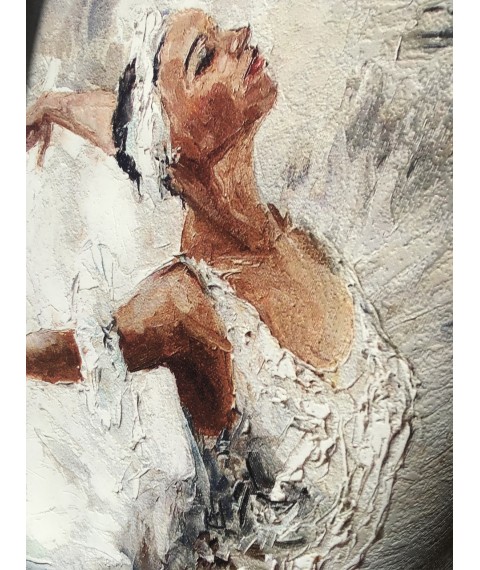 Картина маслом на холсте балерина рисунок печать по номерам №7 панно дизайнерское Ballerina 80 см х 80 см