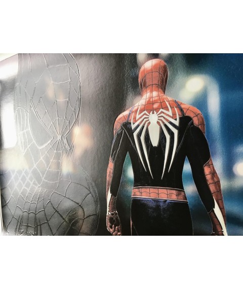 Poster Spiderman Spider-Man an der Wand auf Leinwand nach Zahlen Nr. 2 50 cm x 35 cm