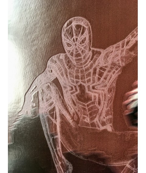 Poster Spiderman Marvel Spiderman on the wall on canvas by numbers # 1 150cm x 110cm