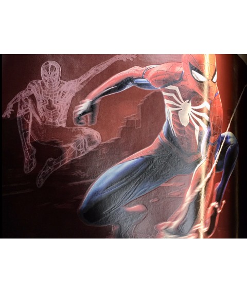 Poster Spiderman Marvel Spider-Man an der Wand auf Leinwand nach Zahlen Nr. 1 150 cm x 110 cm