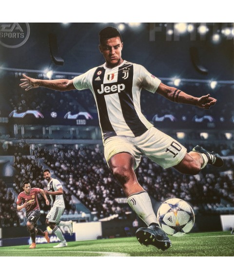 Poster Ronaldo Fifa19 Geschenk f?r Gamer Designer PrintHouse 100 cm x 100 cm