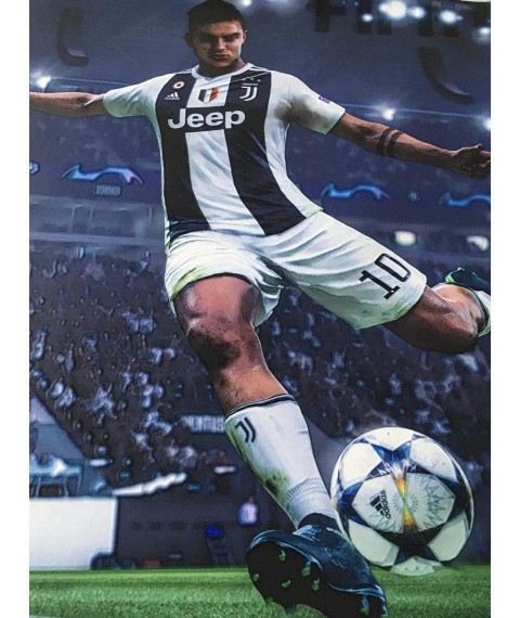 Poster Fifa Ronaldo Geschenk f?r Gamer Designer Dimense PrintHouse 50 cm x 50 cm