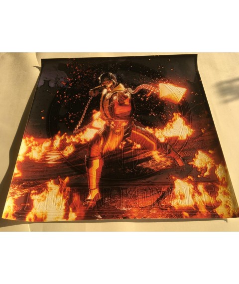 Постер Мортал Комбат Месть Скорпиона подарок геймеру дизайнерское PrintHouse 50 см х 50 см