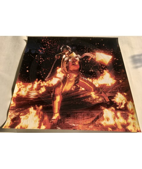 Scorpion Mortal Kombat poster gift to gamer design PrintHouse 50 cm x 50 cm