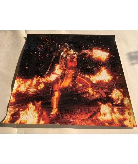 Плакат Mortal Kombat Мортал комбат месть скорпиона подарок геймеру PrintHouse 100 см х 100 см