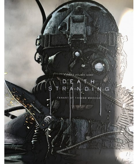 Poster Death Stranding Sam Bridges Geschenk f?r Gamer Designer PrintHouse 50 cm x 50 cm