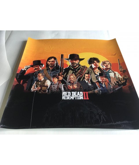 Poster Red Dead Redemption 2 Geschenk f?r Gamer RDR2 Designer PrintHouse 50 cm x 50 cm