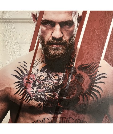 Плакат UFC 3 ММА Макгрегор Конор подарок дизайнерский Dimense PrintHouse 100 см х 100 см
