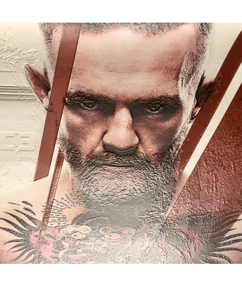 Плакат подарок ММА style UFC 3 Макгрегор Конор дизайнерский Dimense PrintHouse 150 см х 150 см