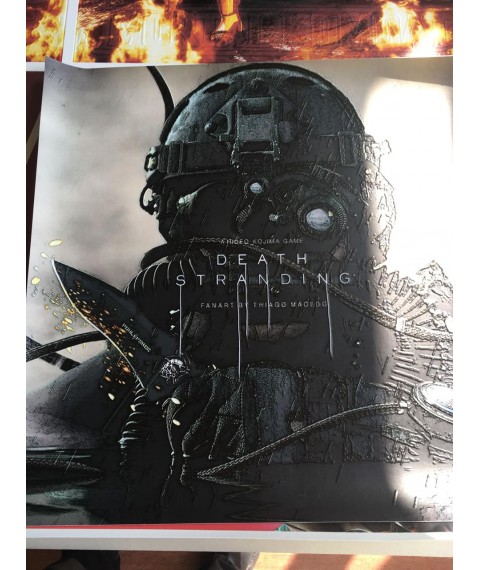 Poster Geschenk Death Stranding Sam Bridges Gamer Designer PrintHouse 150 cm x 150 cm