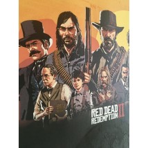Плакат Red Dead Redemption 2 подарок геймеру RDR2 дизайнерский PrintHouse 100 см х 100 см