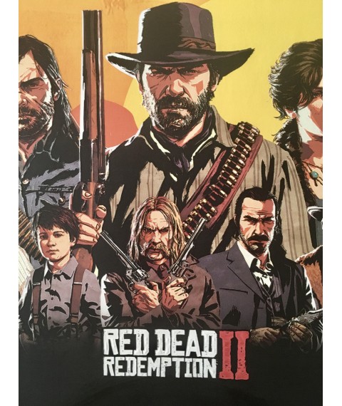 Poster Red Dead Redemption 2 Geschenk f?r Gamer RDR2 Designer PrintHouse 100 cm x 100 cm