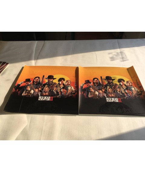 Плакат подарок RDR2 Red Dead Redemption 2 подарок геймеру дизайнерский PrintHouse 150 см х 150 см