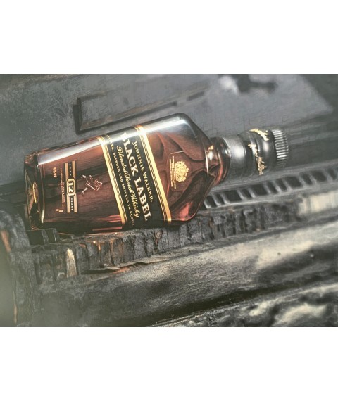 Verkaufsposter Johnnie Walker Black Label Design Johnnie Walker 90 cm x 70 cm