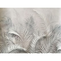 Non-woven wallpaper Dimense palm leaves print 310 cm x 280 cm Line
