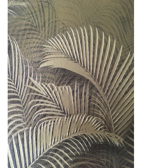 Обои флизелиновые Gold Dimense листья пальмы print 310 см х 280 см
