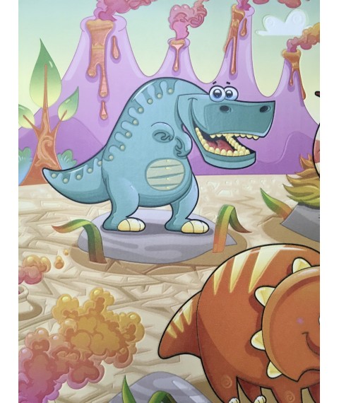 Постер 3Д в детскую хороший динозавр Dimense print 70 см х 50 см