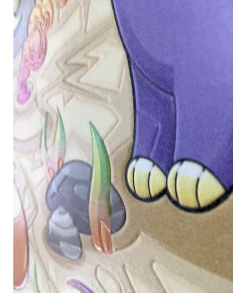 3D Poster f?r das Kinderzimmer ein guter Dinosaurier Ma?e Druck 70 cm x 50 cm