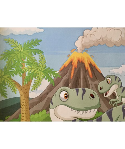 Poster Tyrannosaurus Rex 3D im Kinderzimmer Abmessungsdruck 70 cm x 50 cm
