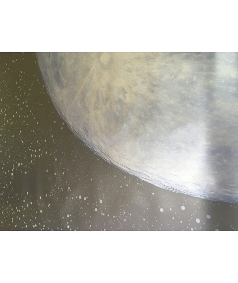 5D фотообои Луна Full Moon в космосе стиль футуризм дизайнерские для дома, офиса Dimense print 287 см х 264 см Уценка