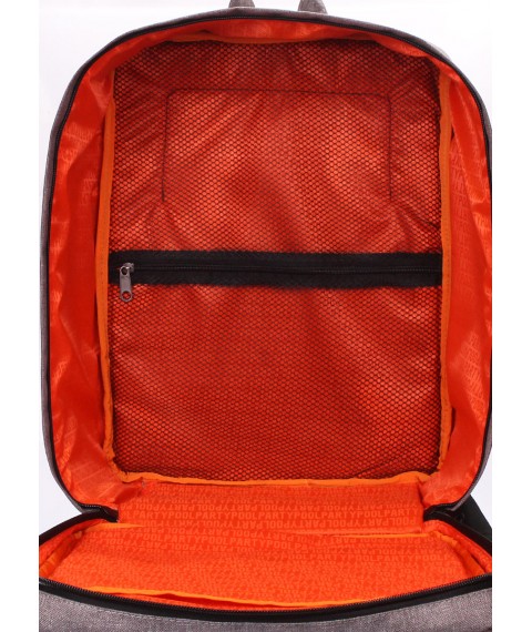 Рюкзак для ручної поклажі POOLPARTY Airport 40x30x20см Wizz Air / МАУ сірий