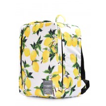 Рюкзак для ручної поклажі POOLPARTY Airport 40x30x20см Wizz Air / МАУ з лимонами