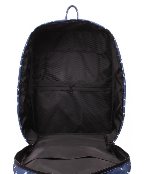 Рюкзак для ручної поклажі POOLPARTY Airport 40x30x20см Wizz Air / МАУ з літачками