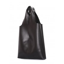 Женская кожаная сумка POOLPARTY Amore черная