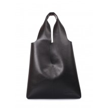 Женская кожаная сумка POOLPARTY Amore черная