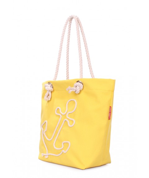 Летняя сумка с якорем POOLPARTY Anchor желтая