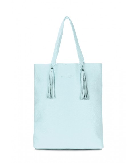 POOLPARTY Angel blue leather bag