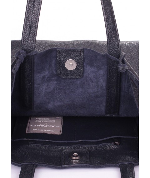 Angel Navy Leather Bag